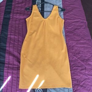 Mustard body fit Dress